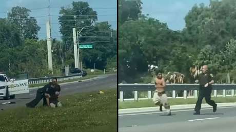 Ni dos agentes ni un Taser pudieron detenerlo: Sospechoso derrota a la Policía y se lanza al vacío para escapar