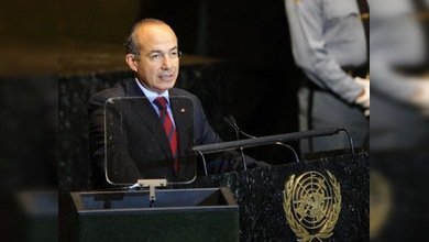 Calderón: "Pobreza, cambio climático y crimen organizado, los grandes retos"