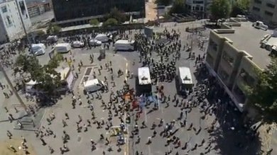 Video: Un helicóptero teledirigido graba cómo la Policía turca lo derriba