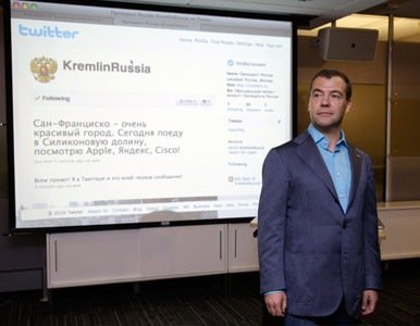 Medvédev ya tiene más de 100.000 seguidores en Twitter