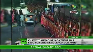 Chávez se reúne con el presidente de Irán para 'reforzar su alianza antiimperialista'