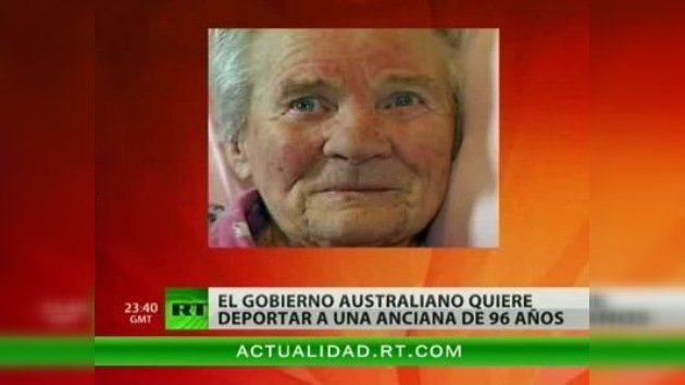 Australia podría deportar a una anciana de 96 años por resultar 'cara'