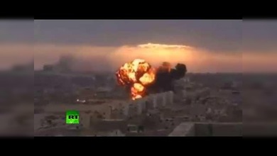 IMPACTANTES IMÁGENES: Un avión militar de Libia se estrella contra un edificio residencial