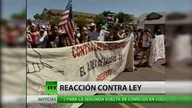Siguen las protestas contra la polémica ley migratoria en Arizona