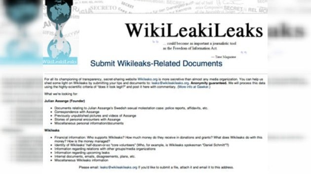 Se crea un portal para mostrar los 'trapos sucios' de WikiLeaks