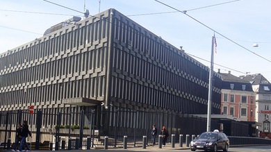 Gran cordón policial en Oslo por un paquete sospechoso junto a la embajada de EE.UU.