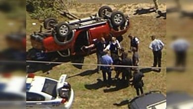 Persecución de la policía a altas velocidades en Australia