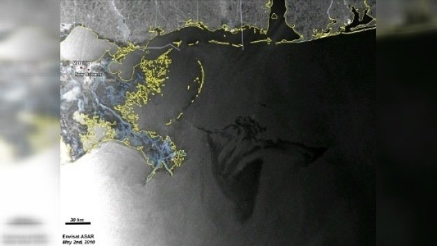 Un nuevo satélite vigila el vertido de crudo en el Golfo de México 
