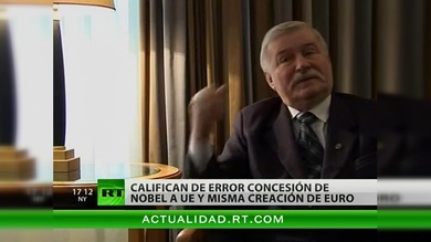 Califican de error la concesión del Nobel de la Paz a la Unión Europea