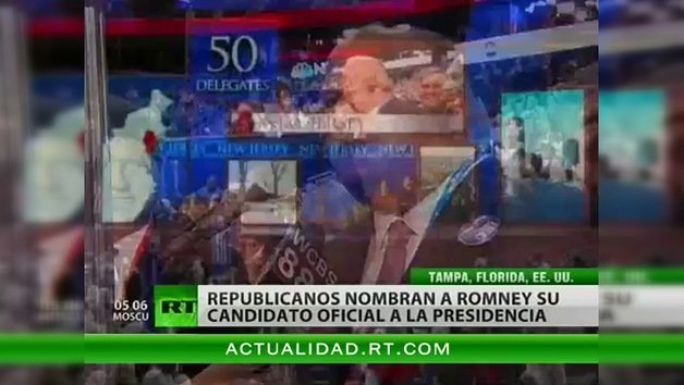 Los republicanos nombran oficialmente a Mitt Romney candidato a la Presidencia 