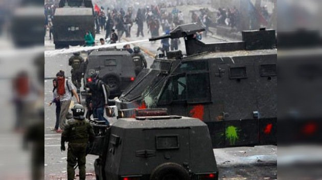 Los mineros de la ciudad chilena de Calama protestan en las calles