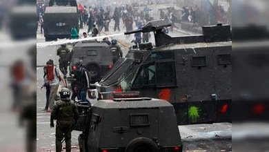 Los mineros de la ciudad chilena de Calama protestan en las calles