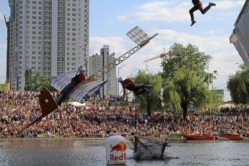 Festival de aviones caseros en Kiev
