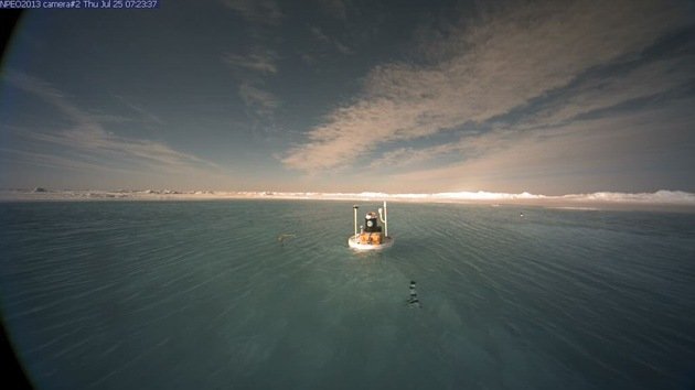 Video: Las altas temperaturas convierten el Polo Norte en un enorme lago