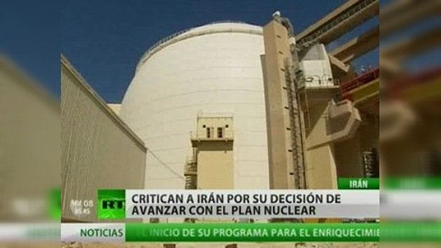 Irán comienza a enriquecer su uranio al 20%