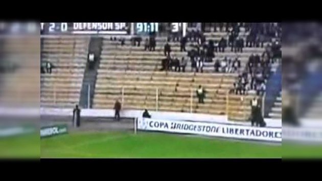 Un 'fantasma' visitó un partido de Copa Libertadores