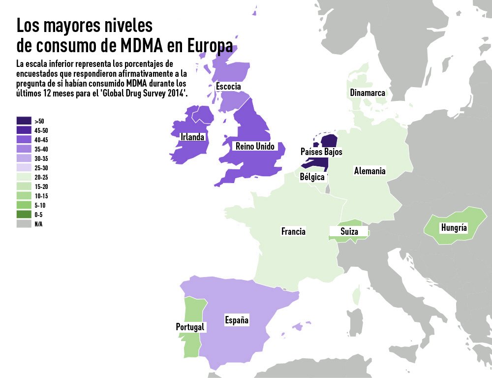 Infografía Los Países De Europa Que Más Drogas Consumen Rt