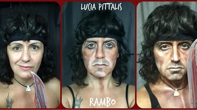 Maquillaje artístico: las insólitas transformaciones de una artista italiana