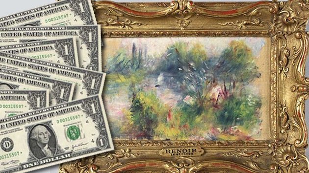 El arte de la suerte: Adquiere paisaje de Renoir por 7 dólares en un mercado de pulgas