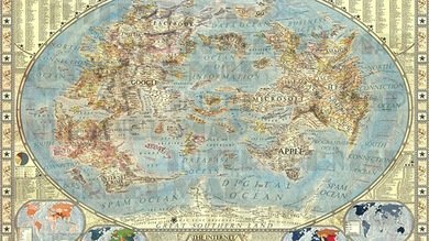 'Cibertierra' a la vista: ¿Cómo sería el mundo si Google, Apple o Yahoo fueran continentes?