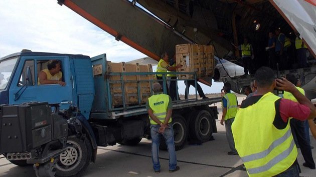 Llega a Cuba ayuda humanitaria de Rusia para los damnificados del Sandy