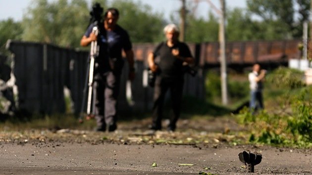 Periodistas de un canal ruso, en el epicentro de un ataque desde territorio ucraniano
