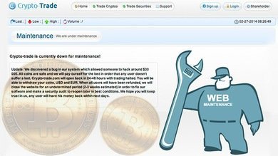 Cierra otra plataforma de cambio de bitcoines tras el robo de sus fondos