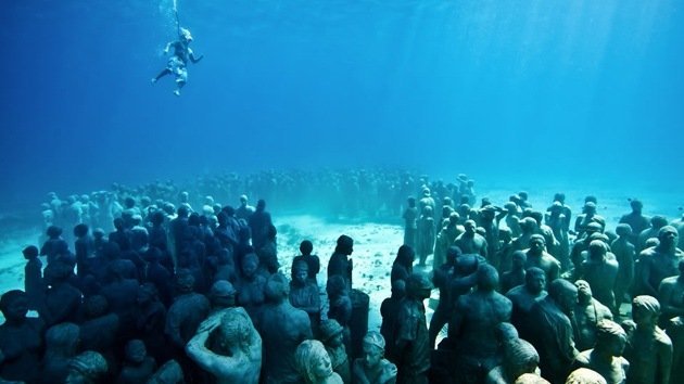Obras de arte bajo el mar: esculturas marinas que le dejarán boquiabierto
