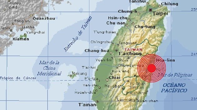 Un sismo de magnitud 6,3 sacude Taiwán