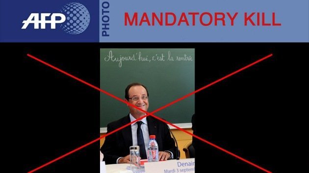 Exigen "borrar obligatoriamente" una foto que deja en ridículo a François Hollande