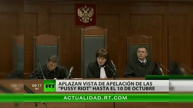 Aplazan el proceso de apelación de la condena a las Pussy Riot