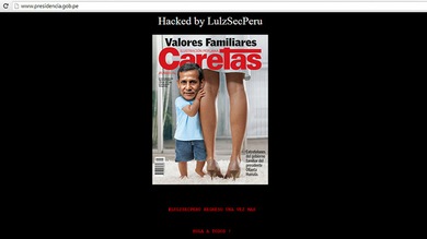 Anonymous 'hackea' la web de la Presidencia de Perú para criticar al Gobierno