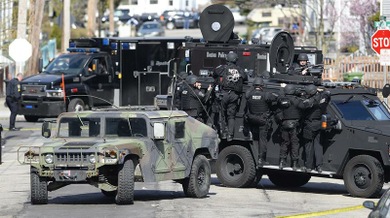 Operación especial de captura del sospechoso del atentado en Boston
