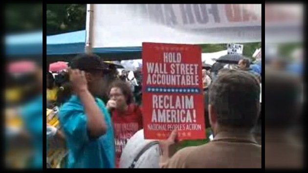 Un milllar de manifestantes protestan contra la "avaricia" de Wall Street