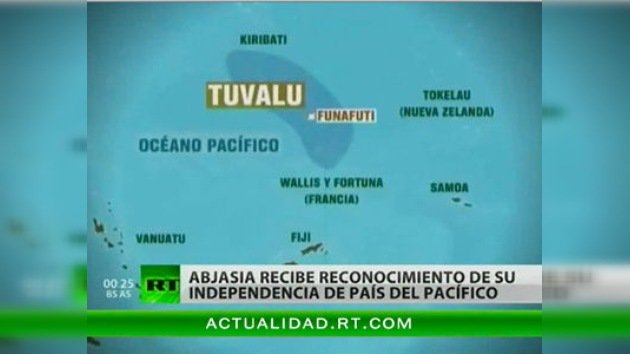 Tuvalu reconoce la independencia de Abjasia