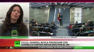 El fiscal general de España quiere proseguir con la querella contra Artur Mas por el 9-N