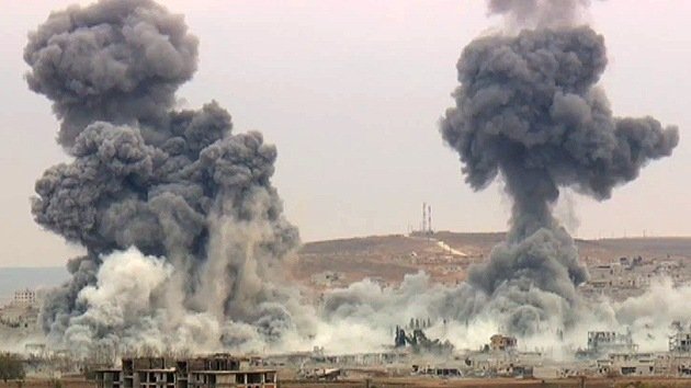 Impactante video: Devastadores bombarderos de EE.UU. reducen Kobani a escombros