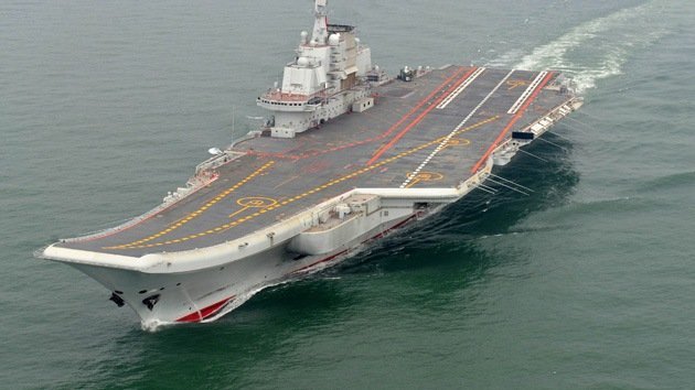 China prueba su primer portaaviones en ejercicios en alta mar por primera vez