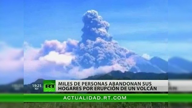 El Volcán de Fuego despierta en Guatemala