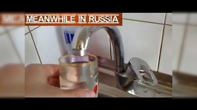 Viejos grifos soviéticos que 'beben' agua