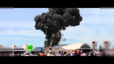 Dramático accidente de avión durante una exhibición en el aeródromo de Madrid
