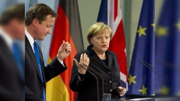 Merkel y Cameron no se ponen de acuerdo sobre el futuro de Europa