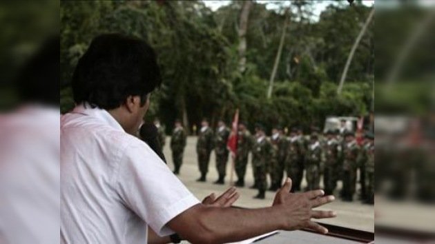 Evo Morales cambió el lema del Ejército boliviano por 'Patria o muerte'