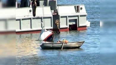 Los mástiles del Bulgaria han aparecido sobre la superficie del río Volga