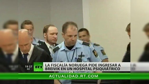 La Fiscalía noruega solicita ingresar a Breivik en un hospital psiquiátrico