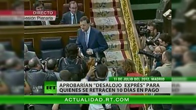 El Gobierno español podría aprobar hoy la ley que agiliza los desahucios
