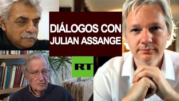 Assange analiza las lecciones de la 'primavera árabe' con Noam Chomsky y Tariq Ali