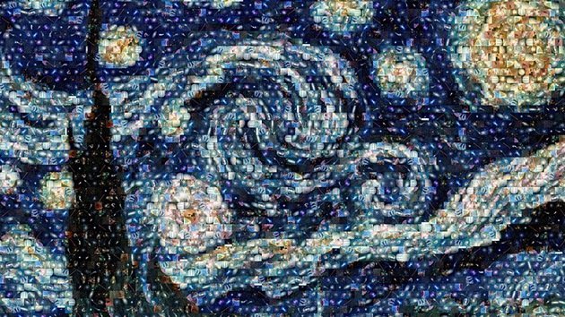 Fotos: 'La noche estrellada' de Van Gogh se llena de galaxias