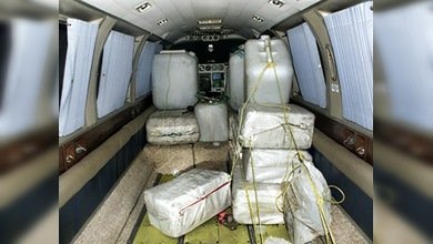 Un avión con cocaína cae en un lago de EE. UU.