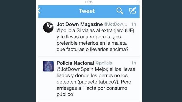 Portavoz policial que publicó en Twitter consejos sobre los porros: "Metí la pata"